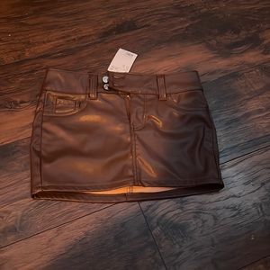 brown skirt brand new
